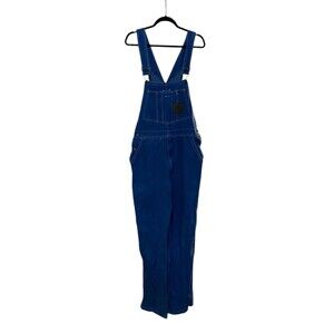 Work N Sport Bib Overalls Denim Size 34 Blue